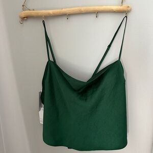 Aritzia Green Crop Top